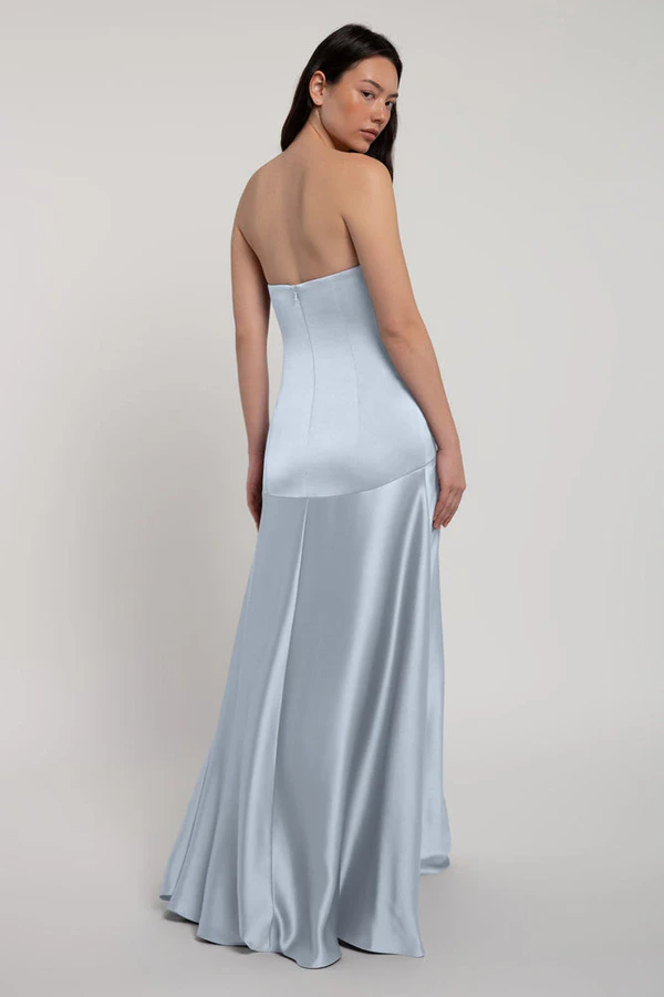 Pia Whisper Blue Blue bridesmaid dress by Jenny Yoo — back Pia Whisper Blue Blue bridesmaid dress by Jenny Yoo — back