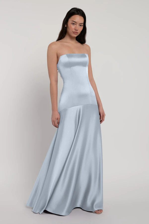 Pia Whisper Blue Blue bridesmaid dress by Jenny Yoo — detail Pia Whisper Blue Blue bridesmaid dress by Jenny Yoo — detail