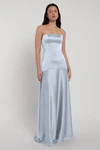 Pia Whisper Blue Blue bridesmaid dress by Jenny Yoo — front