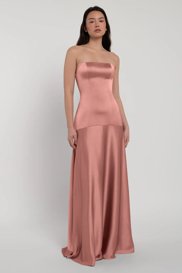 Pia Wild Rose Pink bridesmaid dress by Jenny Yoo — front Pia Wild Rose Pink bridesmaid dress by Jenny Yoo — front