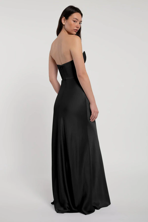 Rosa Black Black bridesmaid dress by Jenny Yoo — back Rosa Black Black bridesmaid dress by Jenny Yoo — back