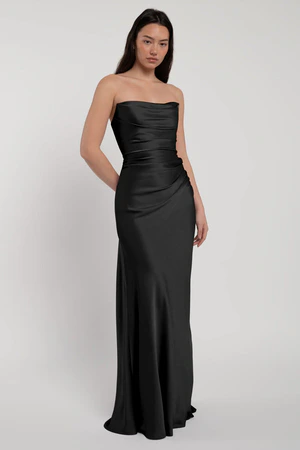 Rosa Black Black bridesmaid dress by Jenny Yoo — front