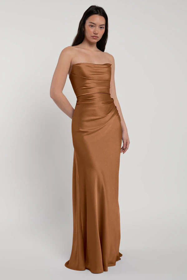 Rosa Bronze Gold bridesmaid dress by Jenny Yoo — front Rosa Bronze Gold bridesmaid dress by Jenny Yoo — front