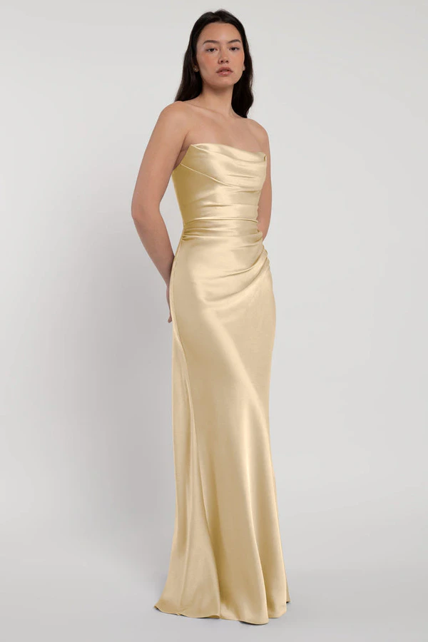 Rosa Buttercup Yellow bridesmaid dress by Jenny Yoo — detail Rosa Buttercup Yellow bridesmaid dress by Jenny Yoo — detail