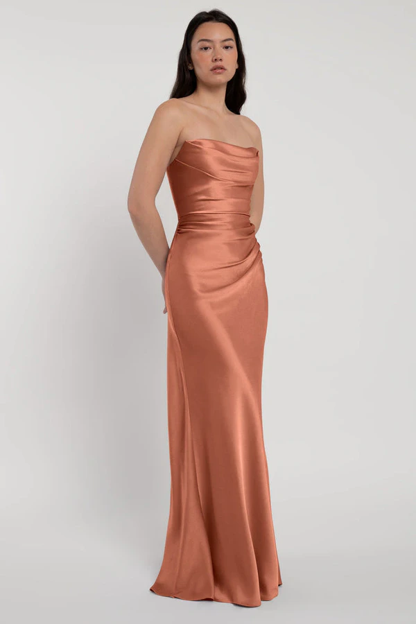 Rosa Canyon Sunset Orange bridesmaid dress by Jenny Yoo — detail Rosa Canyon Sunset Orange bridesmaid dress by Jenny Yoo — detail