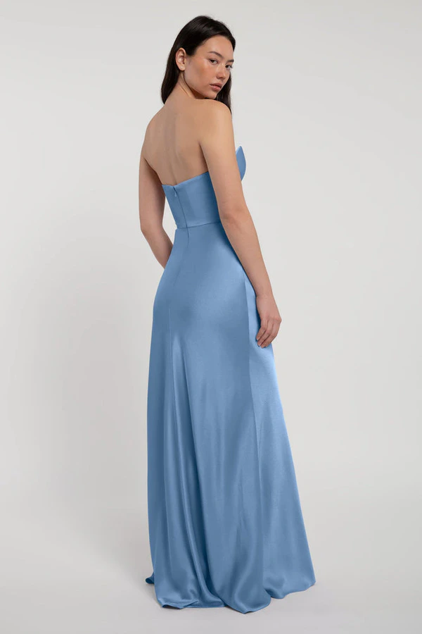 Rosa Cornflower Blue bridesmaid dress by Jenny Yoo — back Rosa Cornflower Blue bridesmaid dress by Jenny Yoo — back