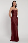 Rosa Dark Berry Burgundy bridesmaid dress by Jenny Yoo — detail