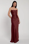 Rosa Dark Berry Burgundy bridesmaid dress by Jenny Yoo — front