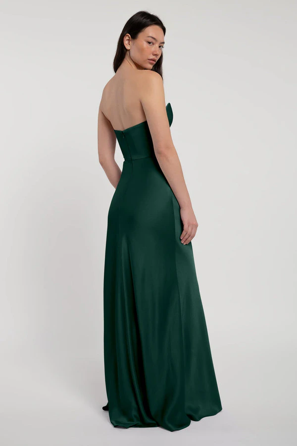Rosa Emerald Green bridesmaid dress by Jenny Yoo — back Rosa Emerald Green bridesmaid dress by Jenny Yoo — back