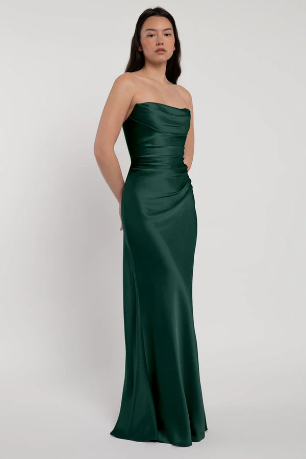 Rosa Emerald Green bridesmaid dress by Jenny Yoo — detail Rosa Emerald Green bridesmaid dress by Jenny Yoo — detail