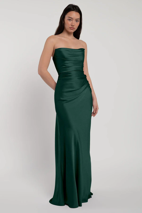 Rosa Emerald Green bridesmaid dress by Jenny Yoo — front Rosa Emerald Green bridesmaid dress by Jenny Yoo — front