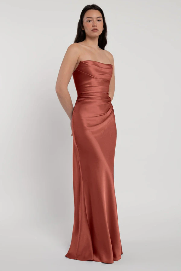 Rosa English Rose Pink bridesmaid dress by Jenny Yoo — detail Rosa English Rose Pink bridesmaid dress by Jenny Yoo — detail