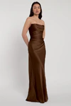 Rosa Espresso Brown bridesmaid dress by Jenny Yoo — detail