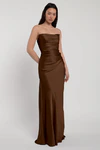 Rosa Espresso Brown bridesmaid dress by Jenny Yoo — front