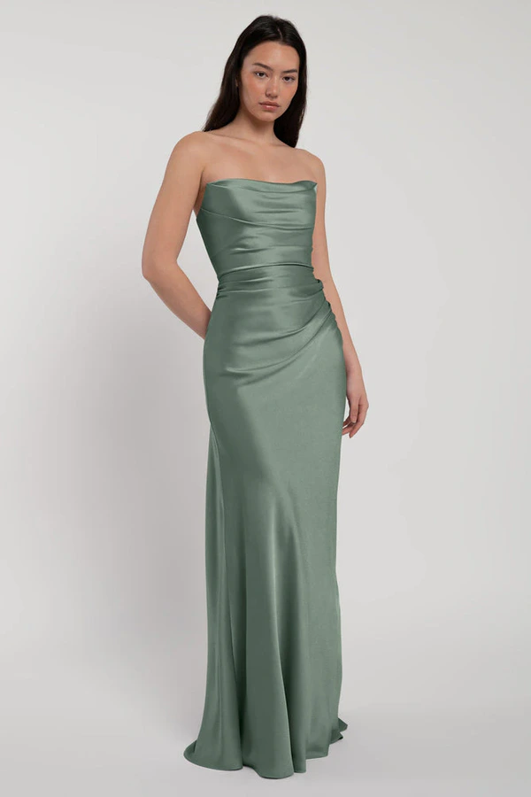 Rosa Eucalyptus Green bridesmaid dress by Jenny Yoo — front Rosa Eucalyptus Green bridesmaid dress by Jenny Yoo — front