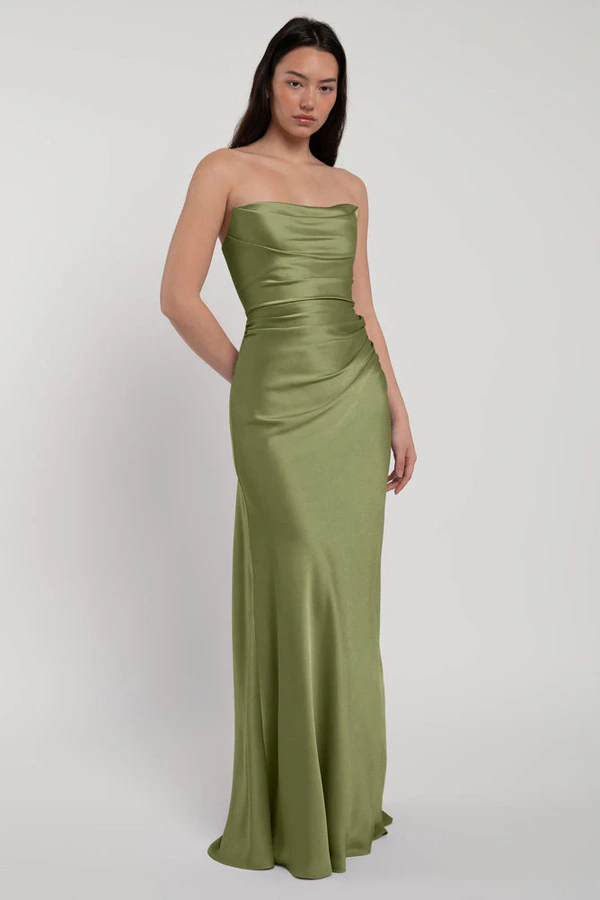 Rosa Fern Green bridesmaid dress by Jenny Yoo — front Rosa Fern Green bridesmaid dress by Jenny Yoo — front