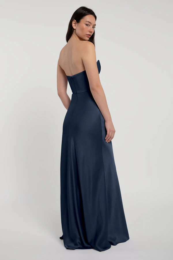 Rosa French Blue Blue bridesmaid dress by Jenny Yoo — back Rosa French Blue Blue bridesmaid dress by Jenny Yoo — back