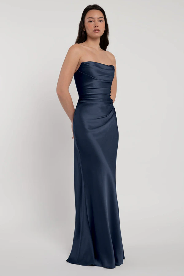 Rosa French Blue Blue bridesmaid dress by Jenny Yoo — detail Rosa French Blue Blue bridesmaid dress by Jenny Yoo — detail
