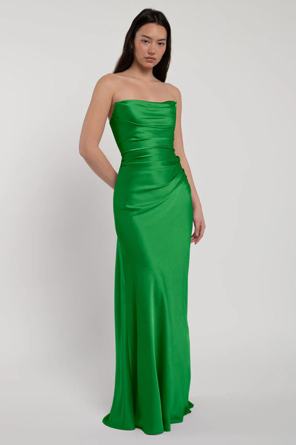Rosa Kelly Green Green bridesmaid dress by Jenny Yoo — front Rosa Kelly Green Green bridesmaid dress by Jenny Yoo — front
