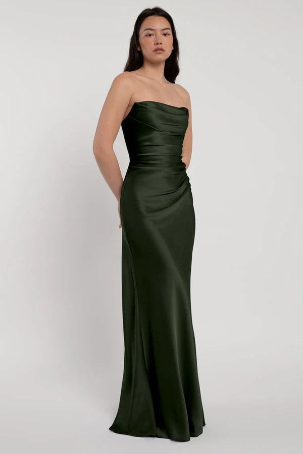 Rosa Loden Green bridesmaid dress by Jenny Yoo — detail Rosa Loden Green bridesmaid dress by Jenny Yoo — detail