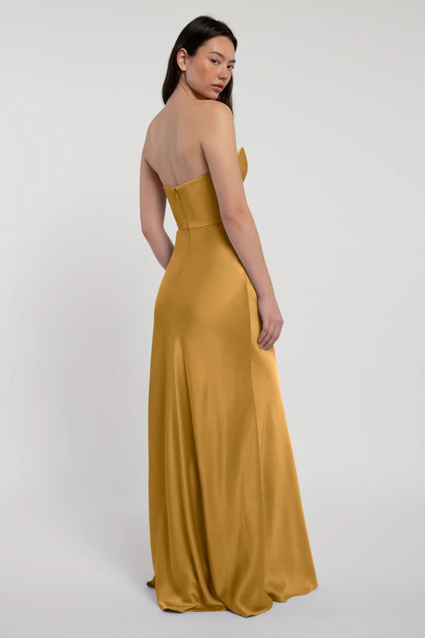 Rosa Marigold Orange bridesmaid dress by Jenny Yoo — back Rosa Marigold Orange bridesmaid dress by Jenny Yoo — back
