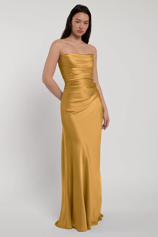 Rosa Marigold Orange bridesmaid dress by Jenny Yoo — front Rosa Marigold Orange bridesmaid dress by Jenny Yoo — front