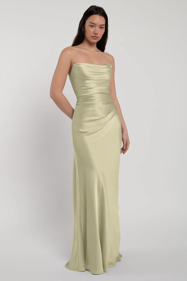 Rosa Matcha Green bridesmaid dress by Jenny Yoo — front Rosa Matcha Green bridesmaid dress by Jenny Yoo — front