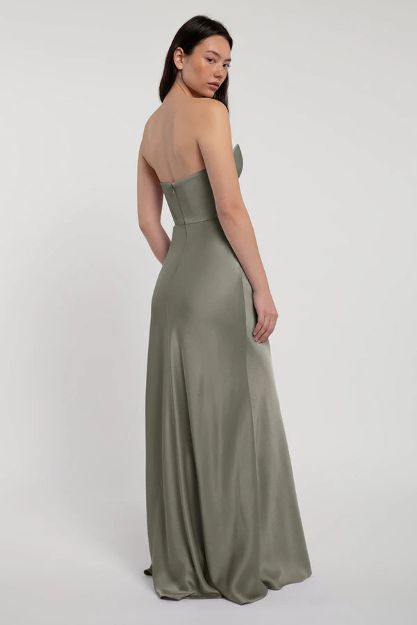 Rosa Moss Green bridesmaid dress by Jenny Yoo — back Rosa Moss Green bridesmaid dress by Jenny Yoo — back