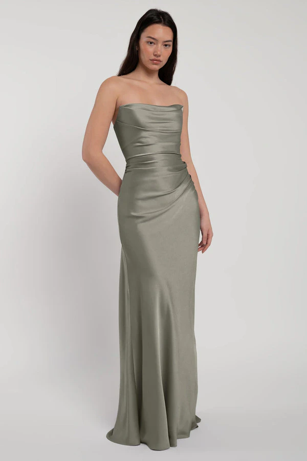 Rosa Moss Green bridesmaid dress by Jenny Yoo — front Rosa Moss Green bridesmaid dress by Jenny Yoo — front