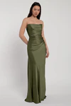 Rosa Olive Green bridesmaid dress by Jenny Yoo — front