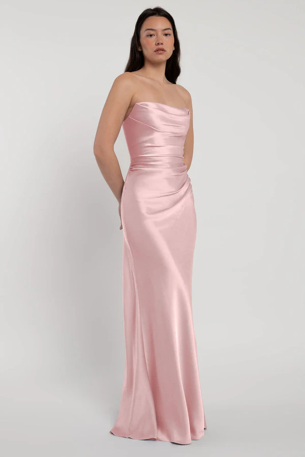 Rosa Powder Pink Blush bridesmaid dress by Jenny Yoo — detail Rosa Powder Pink Blush bridesmaid dress by Jenny Yoo — detail