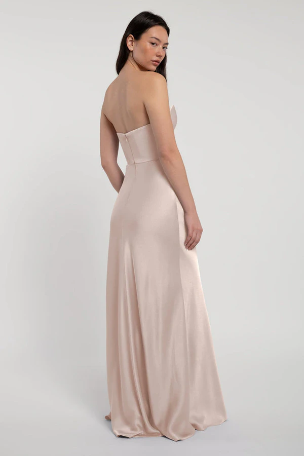 Rosa Prosecco Champagne bridesmaid dress by Jenny Yoo — back Rosa Prosecco Champagne bridesmaid dress by Jenny Yoo — back