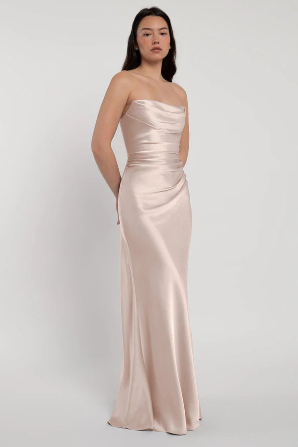 Rosa Prosecco Champagne bridesmaid dress by Jenny Yoo — detail Rosa Prosecco Champagne bridesmaid dress by Jenny Yoo — detail