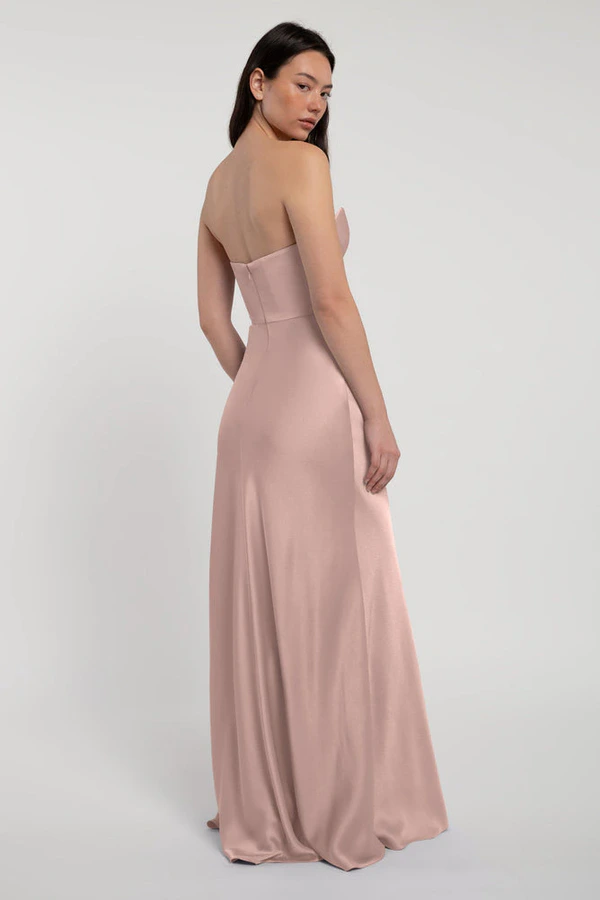 Rosa Soft Blush Pink bridesmaid dress by Jenny Yoo — back Rosa Soft Blush Pink bridesmaid dress by Jenny Yoo — back