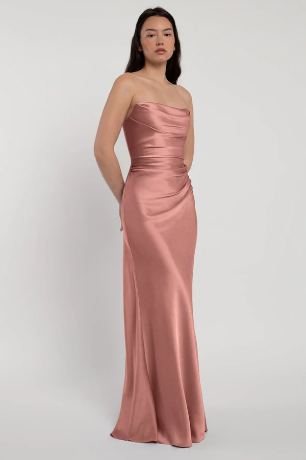 Rosa Wild Rose Pink bridesmaid dress by Jenny Yoo — detail Rosa Wild Rose Pink bridesmaid dress by Jenny Yoo — detail