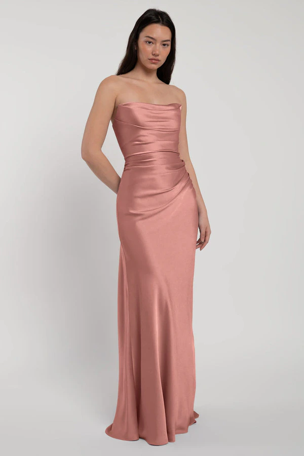 Rosa Wild Rose Pink bridesmaid dress by Jenny Yoo — front Rosa Wild Rose Pink bridesmaid dress by Jenny Yoo — front