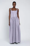Shelby bridesmaid dress in Lilac Mist front view
