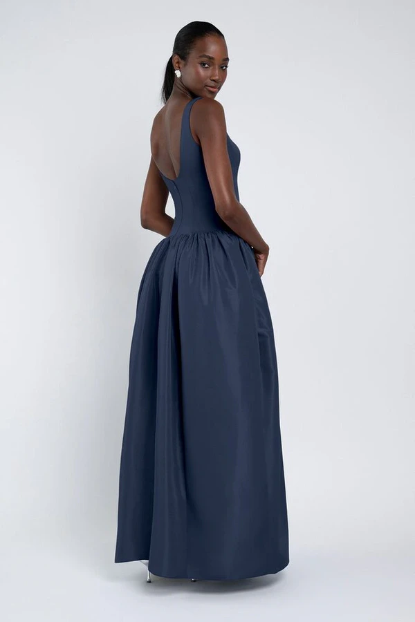 Shelby bridesmaid dress by Jenny Yoo in Navy - Back Shelby bridesmaid dress in Navy back view