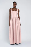 Shelby bridesmaid dress in Powder Pink front view
