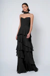 Simona Black Black bridesmaid dress by Jenny Yoo — front