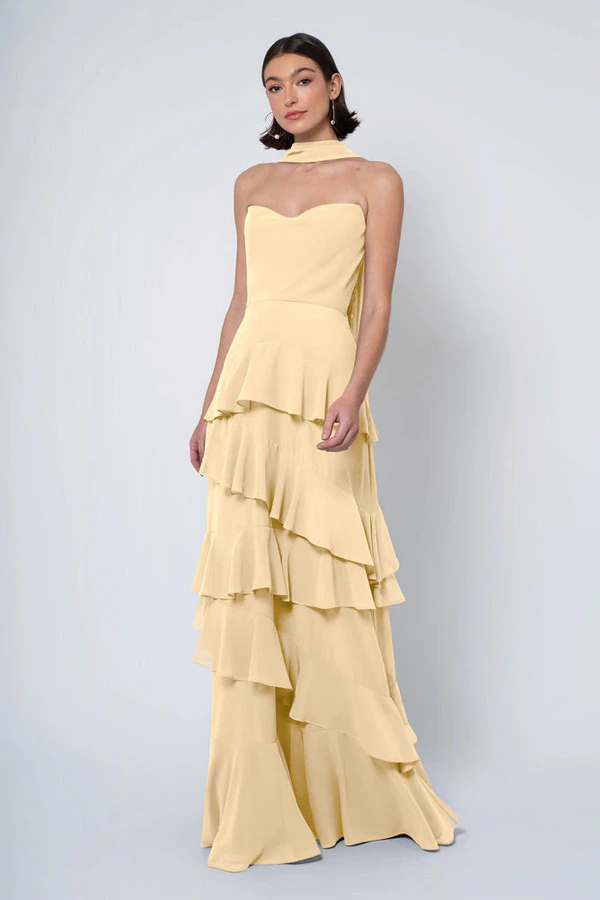 Simona Buttercup Yellow bridesmaid dress by Jenny Yoo — front Simona Buttercup Yellow bridesmaid dress by Jenny Yoo — front