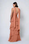 Simona Canyon Sunset Orange bridesmaid dress by Jenny Yoo — back