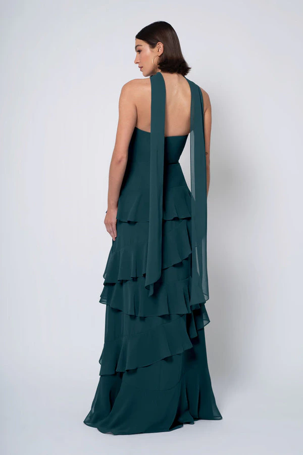 Simona Caspian Sea Blue bridesmaid dress by Jenny Yoo — back Simona Caspian Sea Blue bridesmaid dress by Jenny Yoo — back