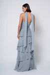 Simona Chambray Blue bridesmaid dress by Jenny Yoo — back