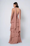 Simona Clay Brown bridesmaid dress by Jenny Yoo — back