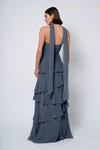 Simona Evening Blue Navy bridesmaid dress by Jenny Yoo — back