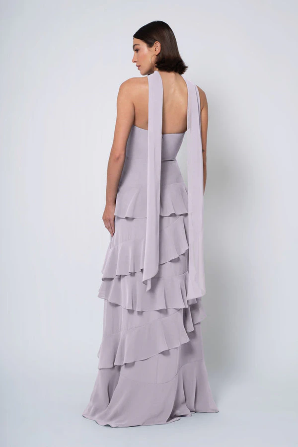 Simona Lilac Mist Purple bridesmaid dress by Jenny Yoo — back Simona Lilac Mist Purple bridesmaid dress by Jenny Yoo — back