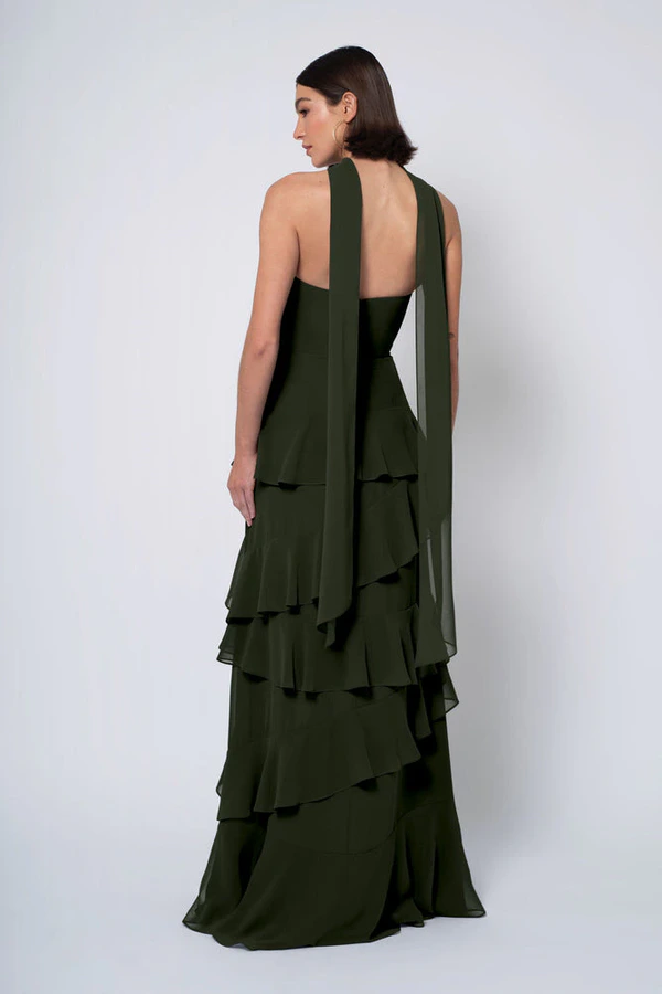 Simona Loden Green bridesmaid dress by Jenny Yoo — back Simona Loden Green bridesmaid dress by Jenny Yoo — back