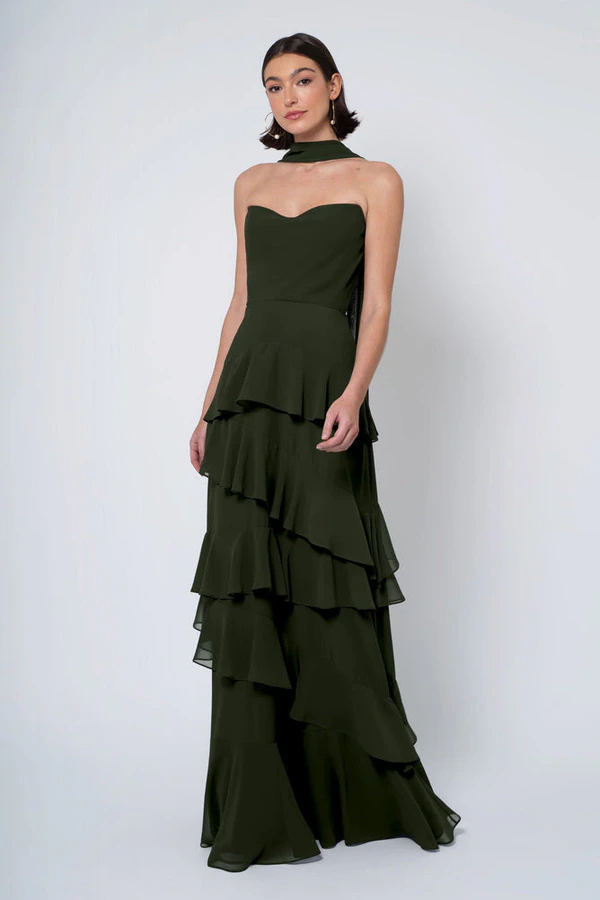 Simona Loden Green bridesmaid dress by Jenny Yoo — front Simona Loden Green bridesmaid dress by Jenny Yoo — front