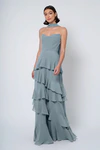 Simona Mayan Blue Blue bridesmaid dress by Jenny Yoo — front